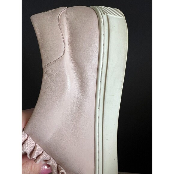 Tory Burch Sport Pink Leather Athletic Shoe Women's 11M Sneakers Ruffle SN36558 - Picture 5 of 16